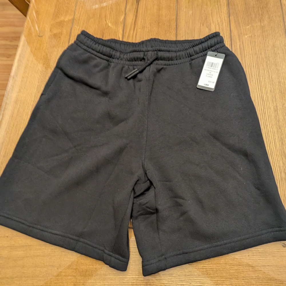 LCKR Deploy Fleece Shorts Boys Black NWT